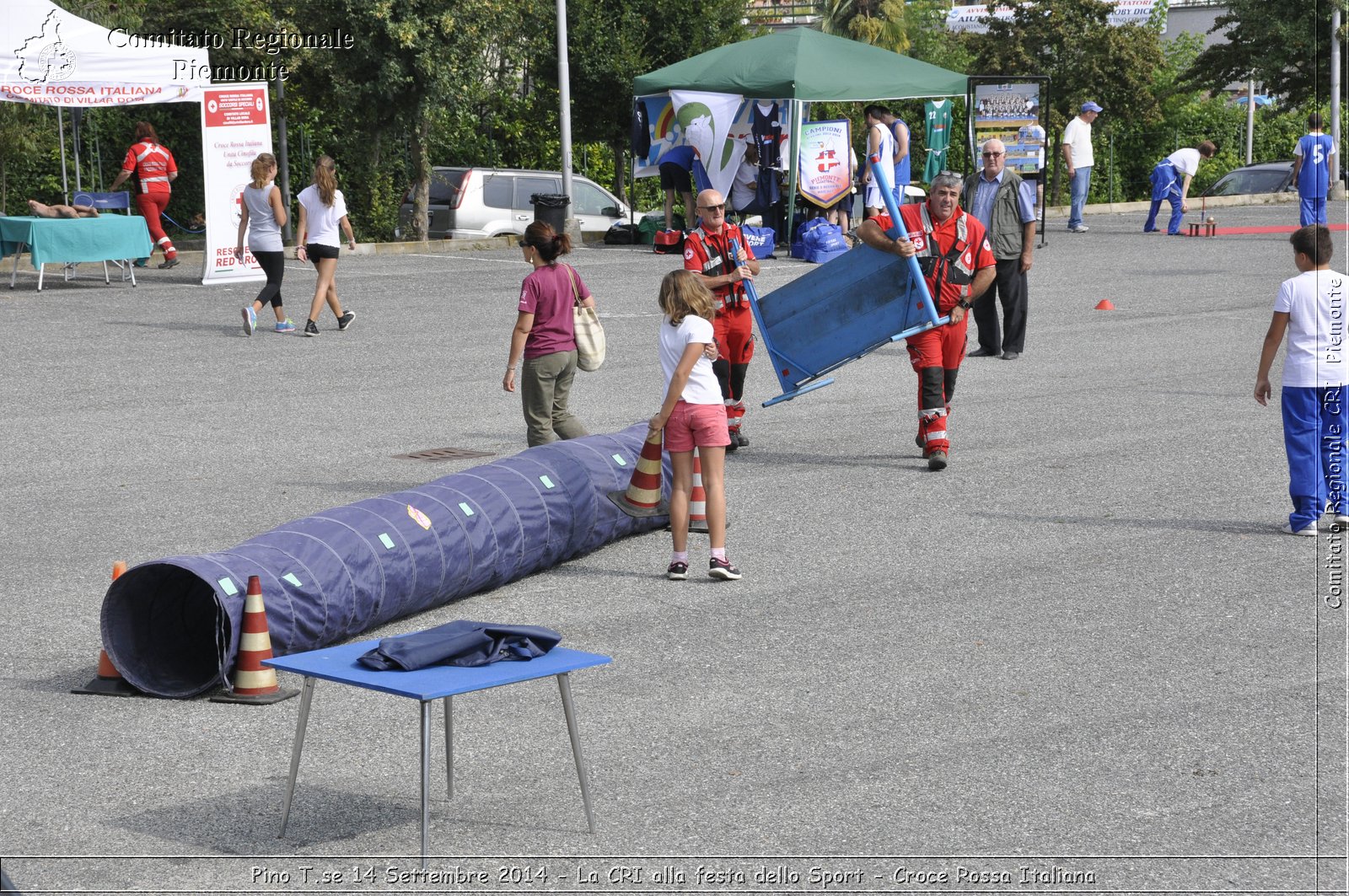 Pino T.se 14 Settembre 2014 - La CRI alla festa dello Sport - Croce Rossa Italiana- Comitato Regionale del Piemonte