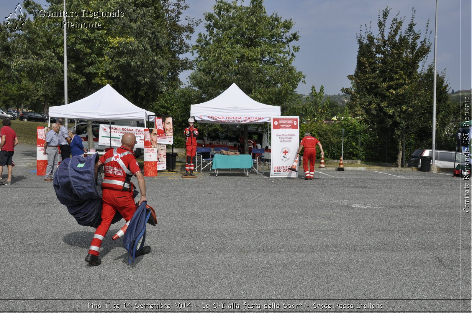 Pino T.se 14 Settembre 2014 - La CRI alla festa dello Sport - Croce Rossa Italiana- Comitato Regionale del Piemonte