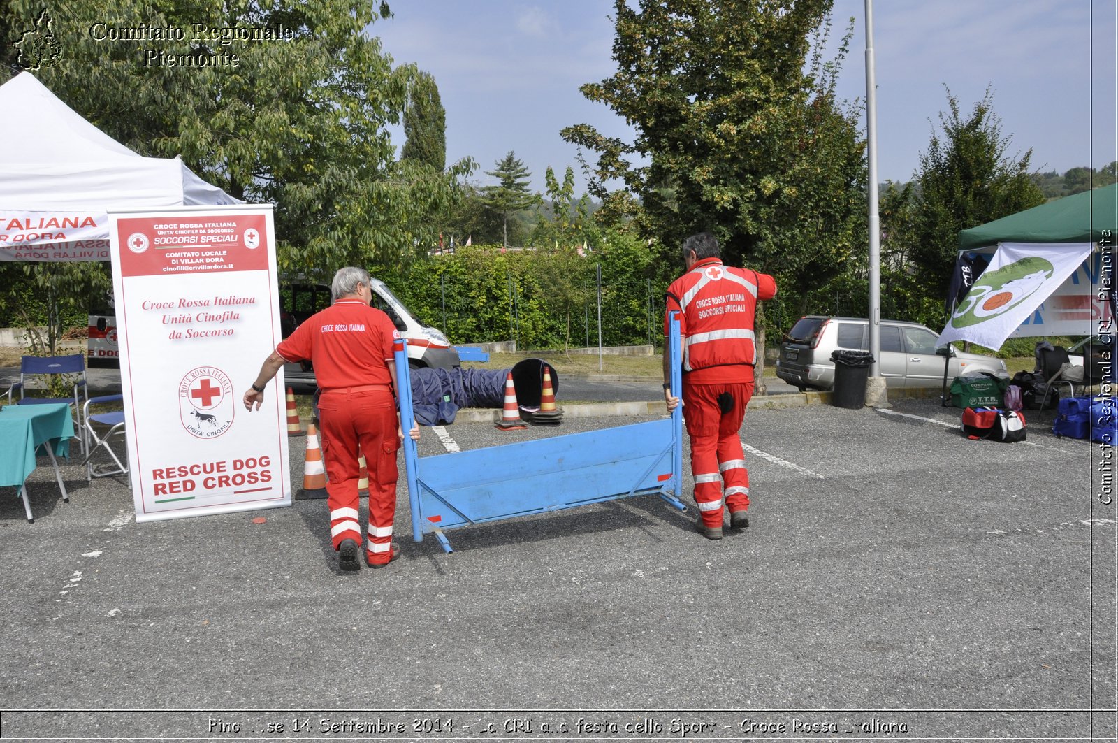 Pino T.se 14 Settembre 2014 - La CRI alla festa dello Sport - Croce Rossa Italiana- Comitato Regionale del Piemonte