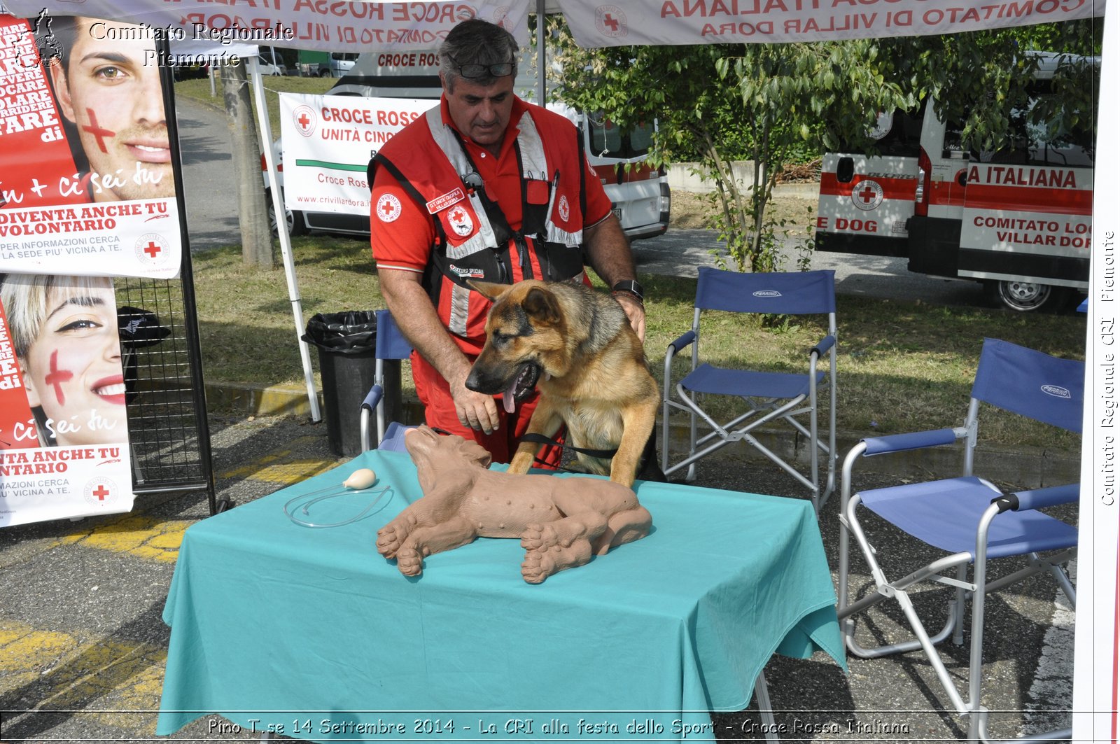 Pino T.se 14 Settembre 2014 - La CRI alla festa dello Sport - Croce Rossa Italiana- Comitato Regionale del Piemonte