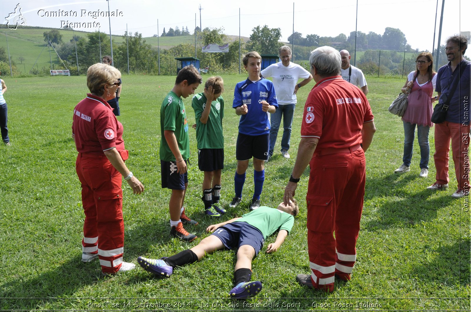 Pino T.se 14 Settembre 2014 - La CRI alla festa dello Sport - Croce Rossa Italiana- Comitato Regionale del Piemonte