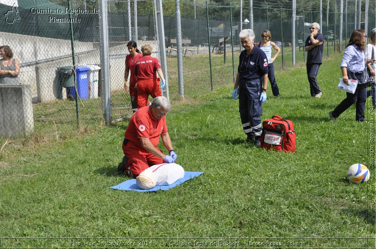 Pino T.se 14 Settembre 2014 - La CRI alla festa dello Sport - Croce Rossa Italiana- Comitato Regionale del Piemonte