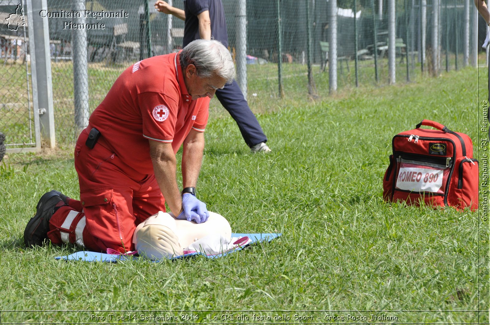 Pino T.se 14 Settembre 2014 - La CRI alla festa dello Sport - Croce Rossa Italiana- Comitato Regionale del Piemonte