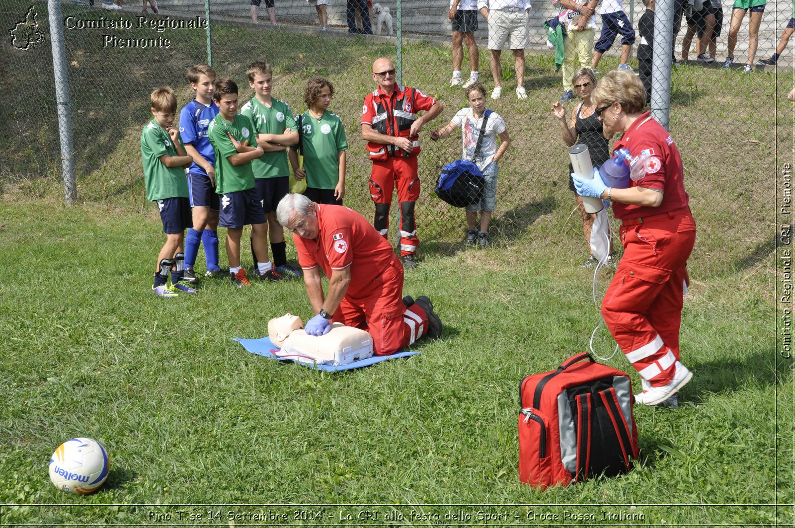 Pino T.se 14 Settembre 2014 - La CRI alla festa dello Sport - Croce Rossa Italiana- Comitato Regionale del Piemonte