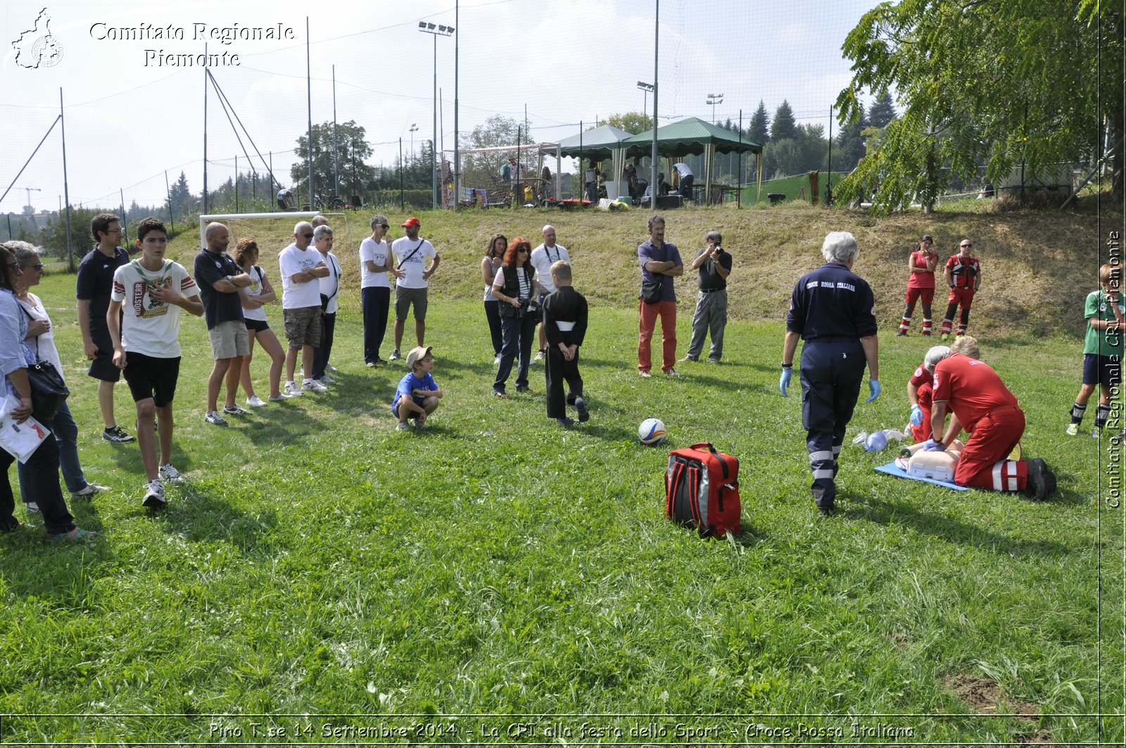 Pino T.se 14 Settembre 2014 - La CRI alla festa dello Sport - Croce Rossa Italiana- Comitato Regionale del Piemonte