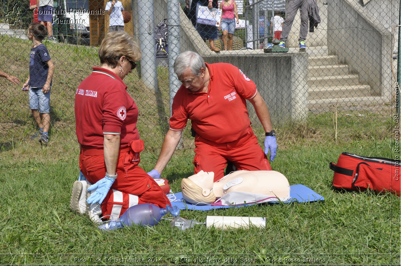 Pino T.se 14 Settembre 2014 - La CRI alla festa dello Sport - Croce Rossa Italiana- Comitato Regionale del Piemonte