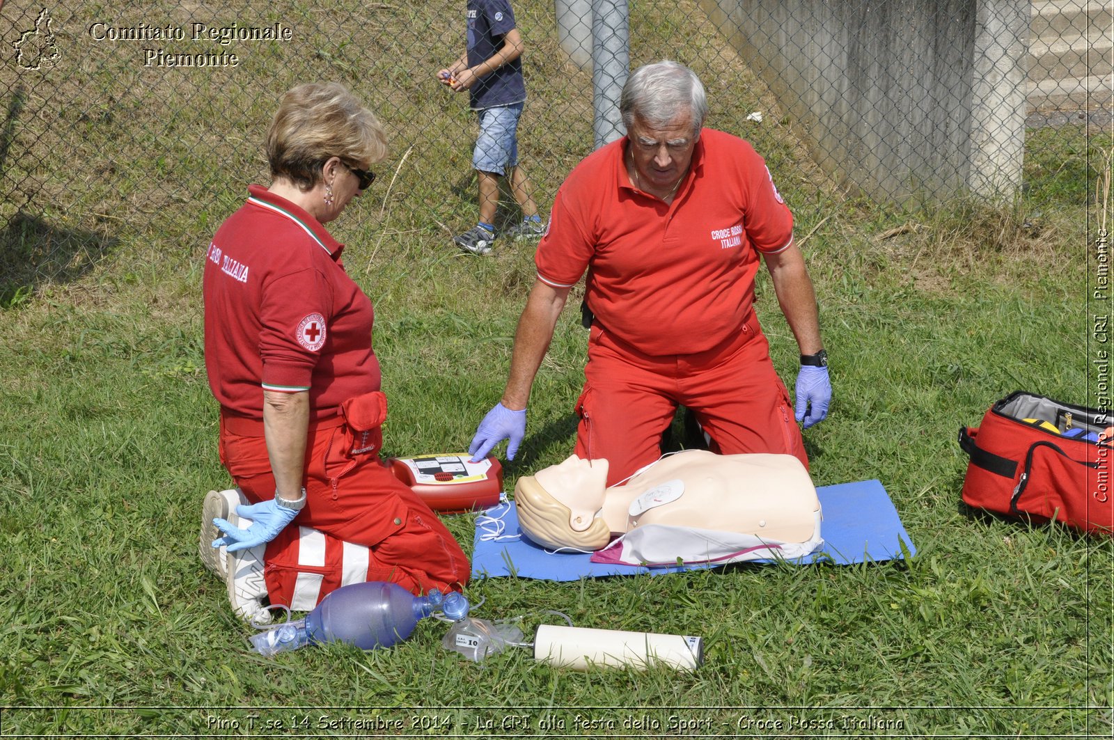 Pino T.se 14 Settembre 2014 - La CRI alla festa dello Sport - Croce Rossa Italiana- Comitato Regionale del Piemonte