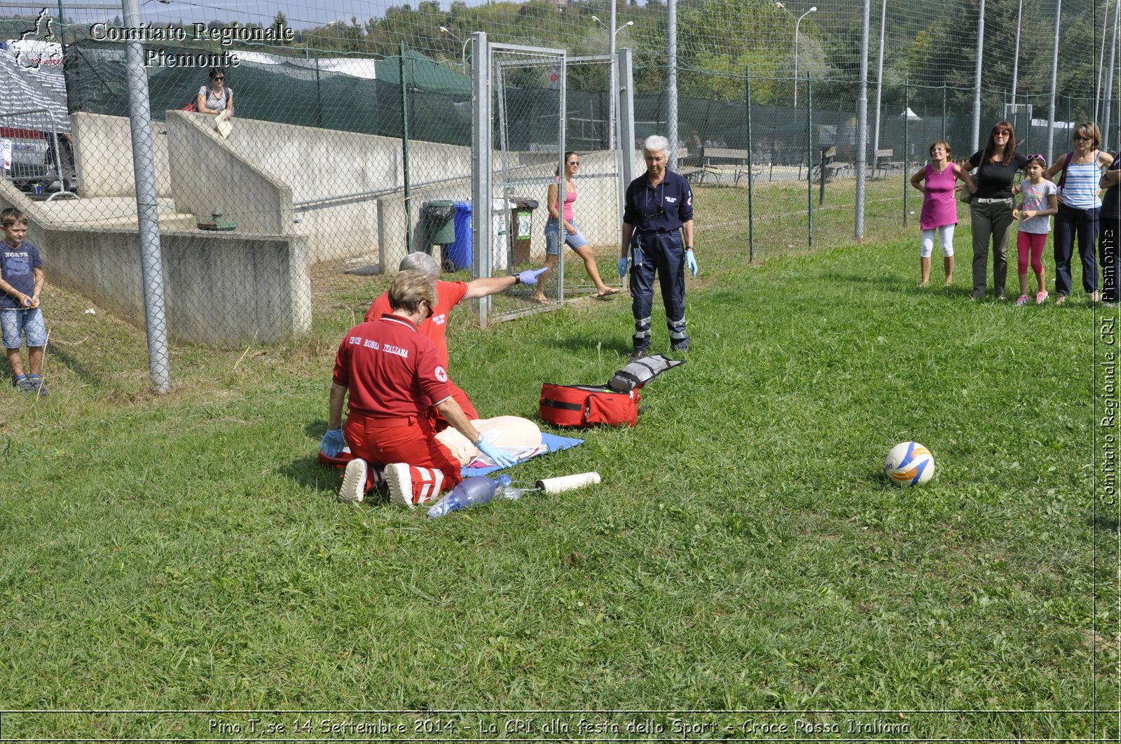 Pino T.se 14 Settembre 2014 - La CRI alla festa dello Sport - Croce Rossa Italiana- Comitato Regionale del Piemonte