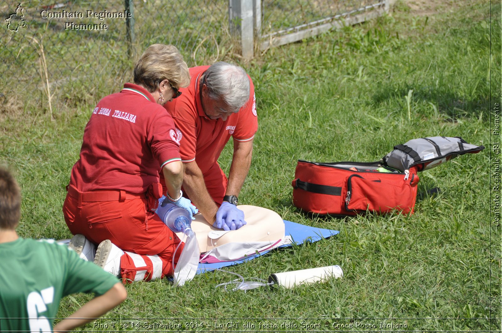 Pino T.se 14 Settembre 2014 - La CRI alla festa dello Sport - Croce Rossa Italiana- Comitato Regionale del Piemonte