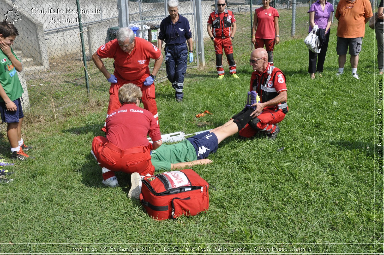 Pino T.se 14 Settembre 2014 - La CRI alla festa dello Sport - Croce Rossa Italiana- Comitato Regionale del Piemonte