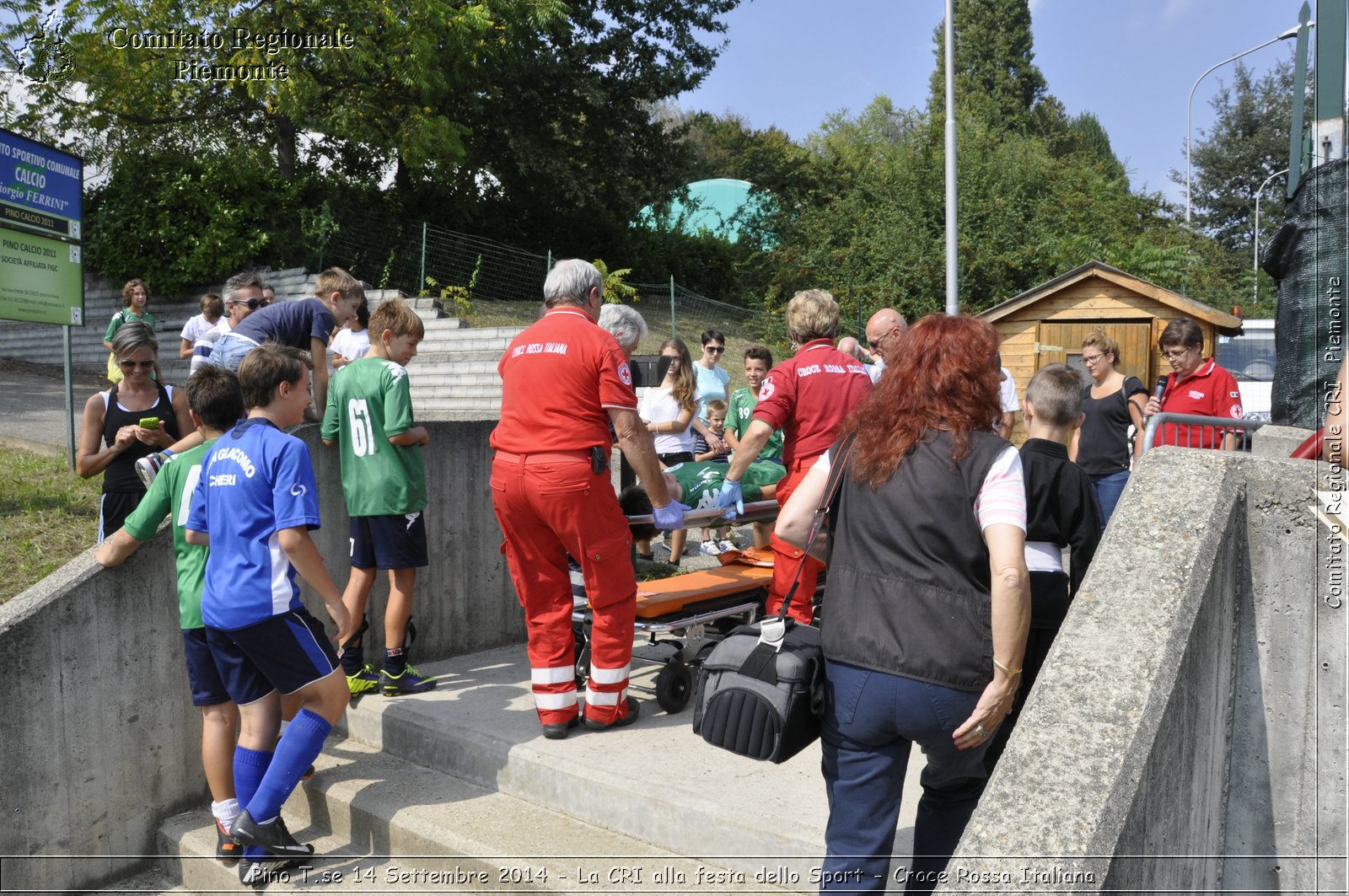 Pino T.se 14 Settembre 2014 - La CRI alla festa dello Sport - Croce Rossa Italiana- Comitato Regionale del Piemonte