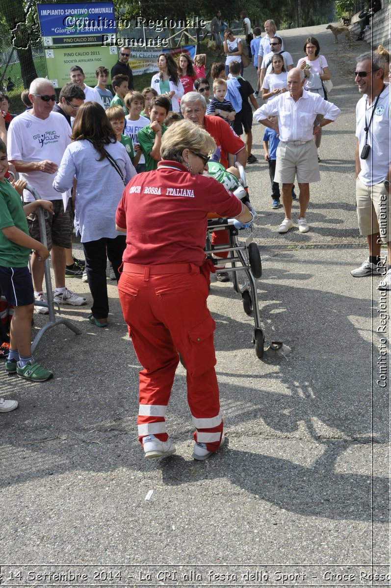 Pino T.se 14 Settembre 2014 - La CRI alla festa dello Sport - Croce Rossa Italiana- Comitato Regionale del Piemonte