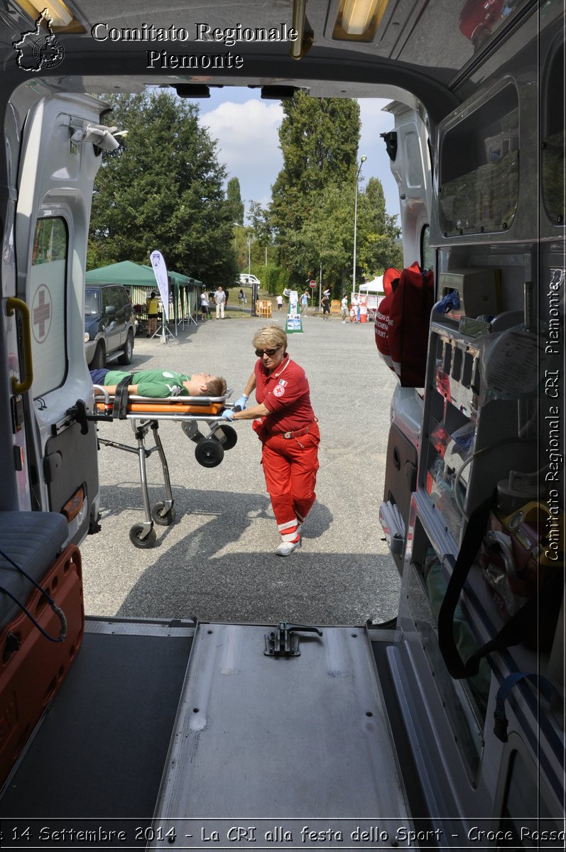 Pino T.se 14 Settembre 2014 - La CRI alla festa dello Sport - Croce Rossa Italiana- Comitato Regionale del Piemonte