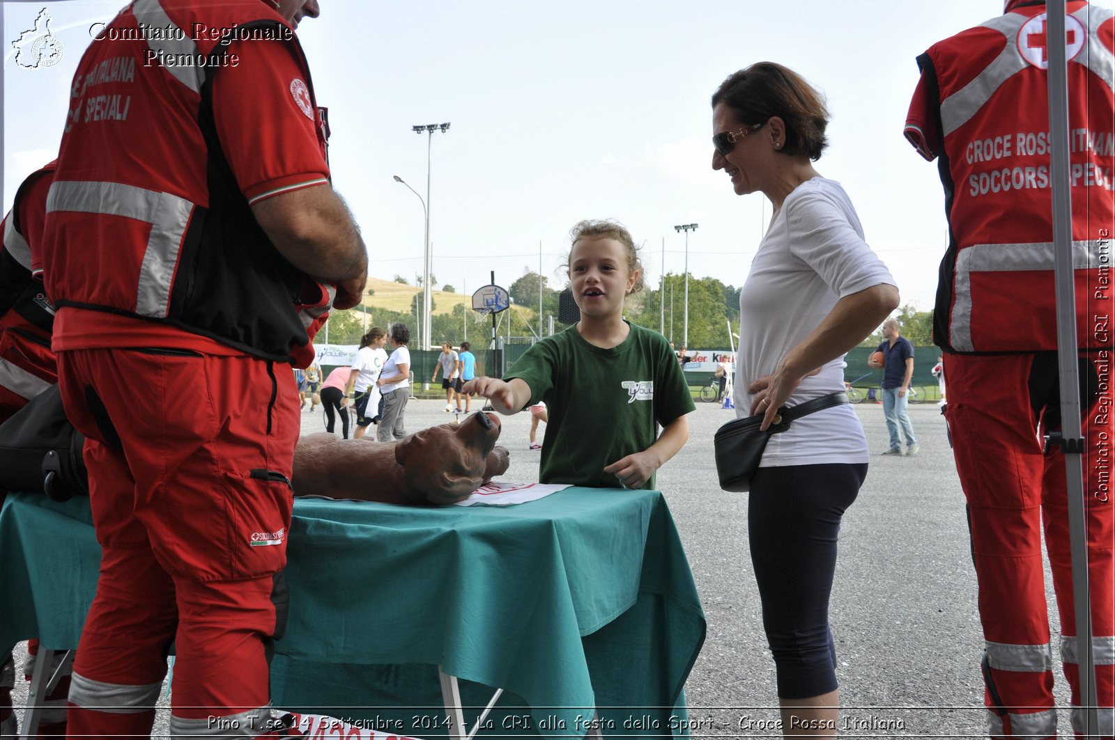 Pino T.se 14 Settembre 2014 - La CRI alla festa dello Sport - Croce Rossa Italiana- Comitato Regionale del Piemonte