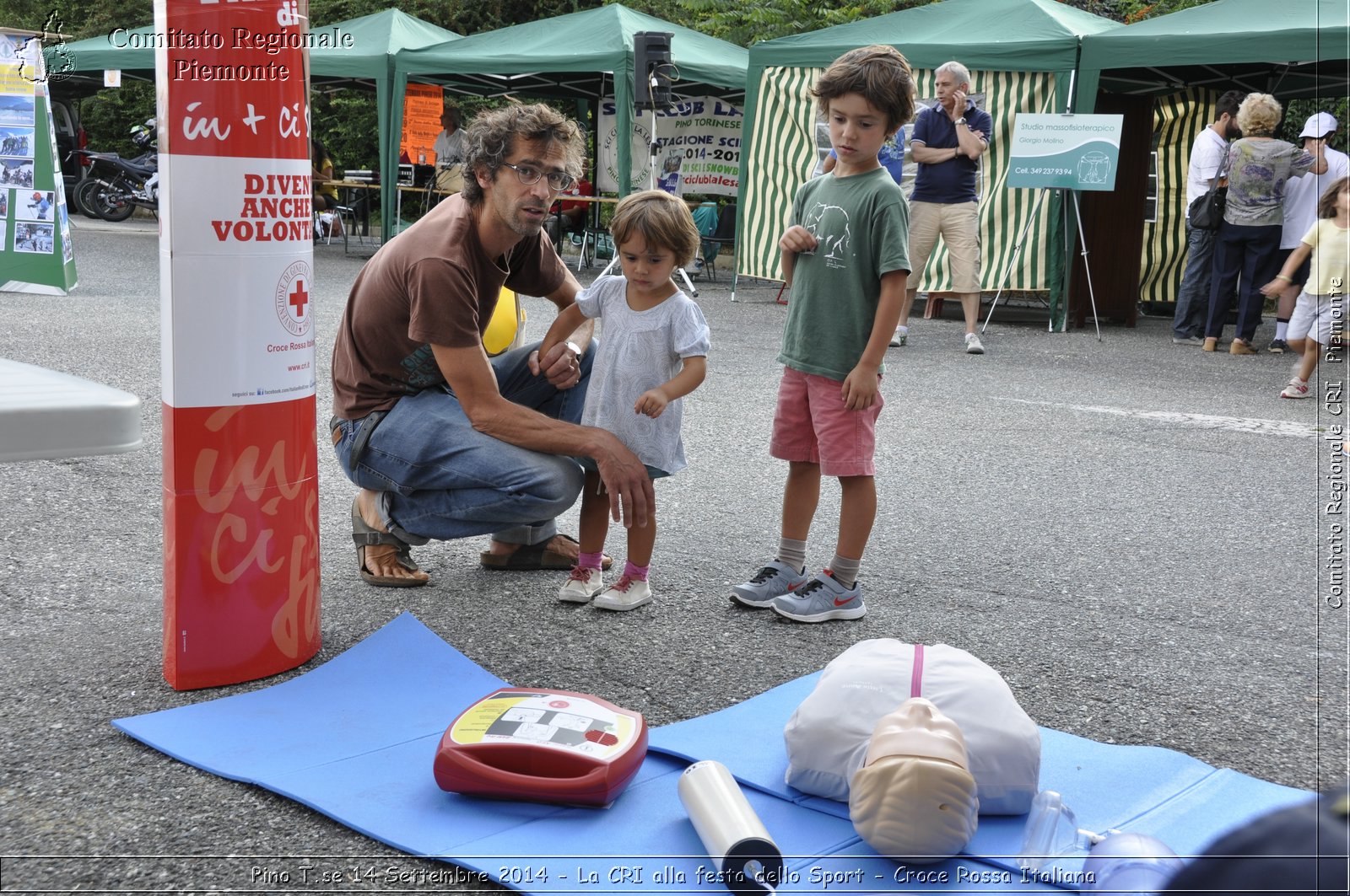 Pino T.se 14 Settembre 2014 - La CRI alla festa dello Sport - Croce Rossa Italiana- Comitato Regionale del Piemonte