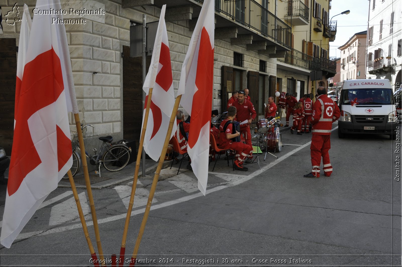 Caraglio 21 Settembre 2014 - Festeggiati i 30 anni - Croce Rossa Italiana- Comitato Regionale del Piemonte