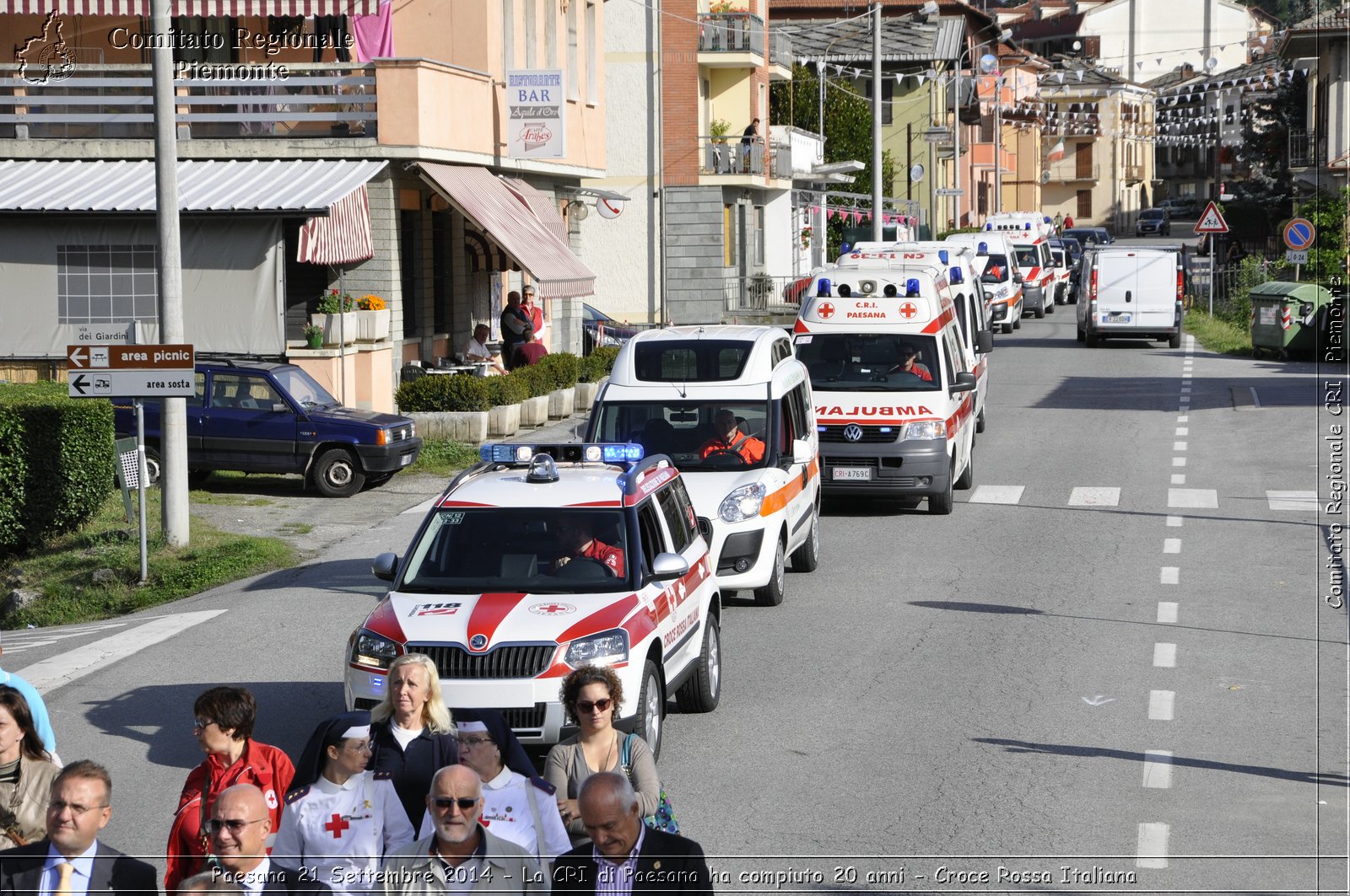 Paesana 21 Settembre 2014 - La CRI di Paesana ha compiuto 20 anni - Croce Rossa Italiana- Comitato Regionale del Piemonte