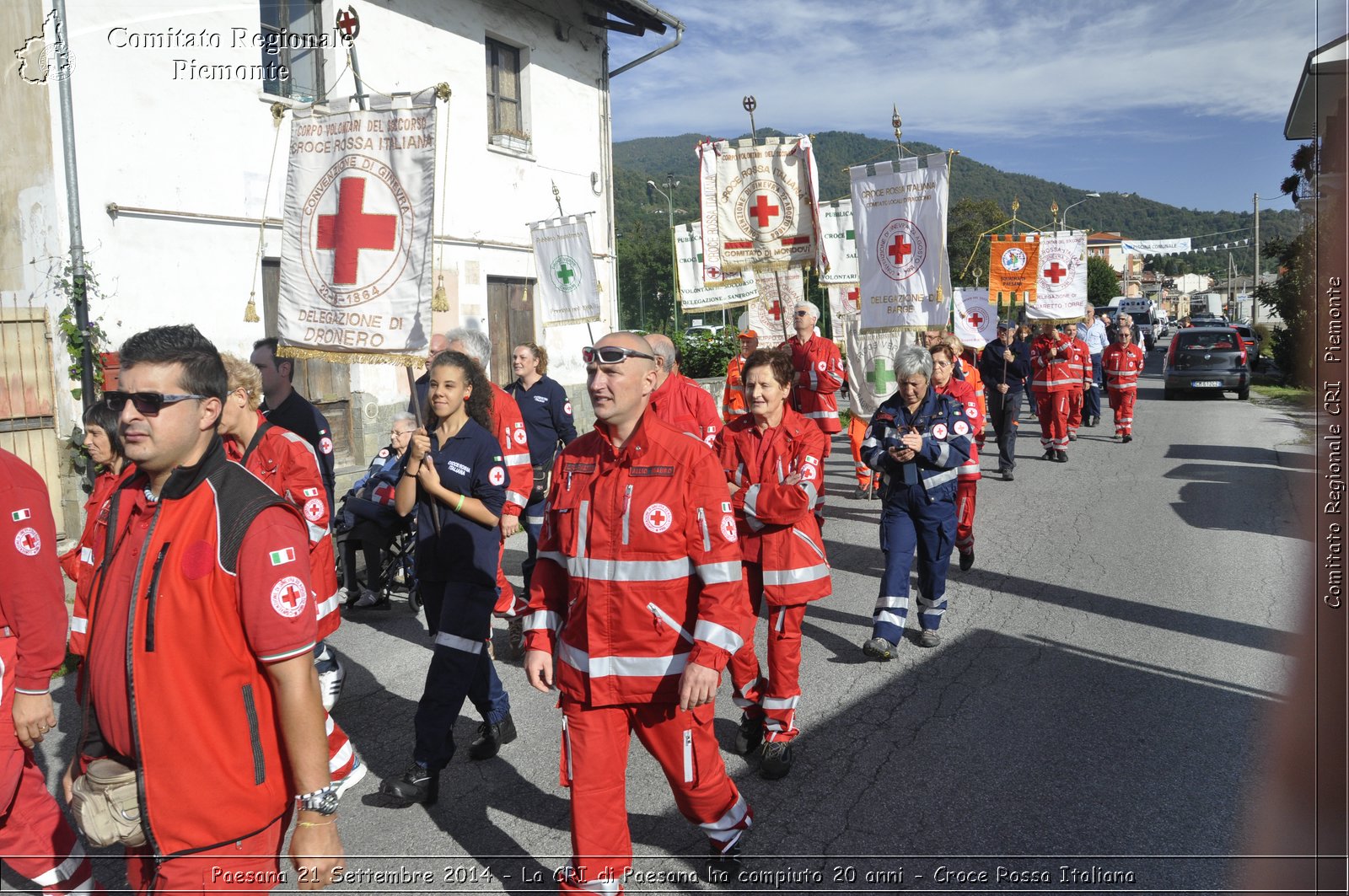 Paesana 21 Settembre 2014 - La CRI di Paesana ha compiuto 20 anni - Croce Rossa Italiana- Comitato Regionale del Piemonte