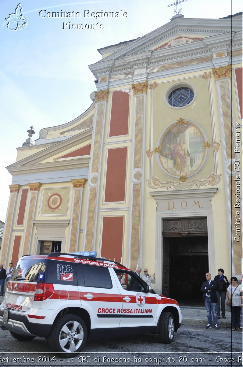 Paesana 21 Settembre 2014 - La CRI di Paesana ha compiuto 20 anni - Croce Rossa Italiana- Comitato Regionale del Piemonte