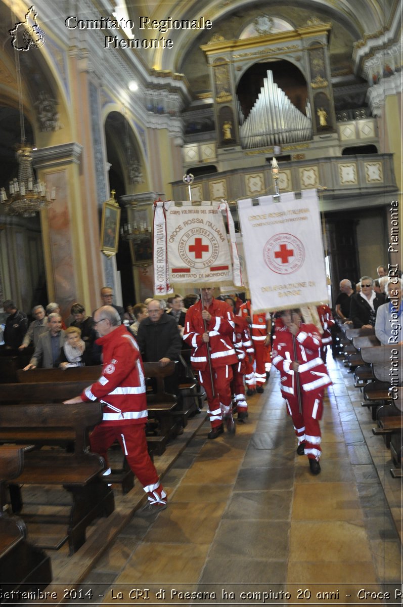 Paesana 21 Settembre 2014 - La CRI di Paesana ha compiuto 20 anni - Croce Rossa Italiana- Comitato Regionale del Piemonte