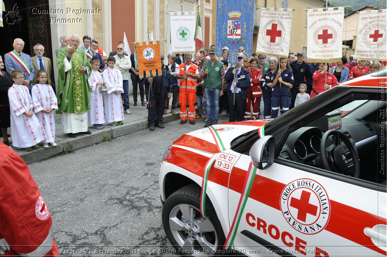 Paesana 21 Settembre 2014 - La CRI di Paesana ha compiuto 20 anni - Croce Rossa Italiana- Comitato Regionale del Piemonte