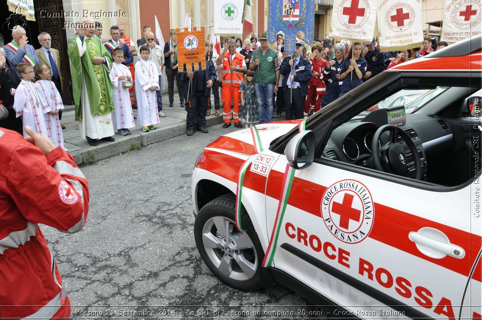 Paesana 21 Settembre 2014 - La CRI di Paesana ha compiuto 20 anni - Croce Rossa Italiana- Comitato Regionale del Piemonte