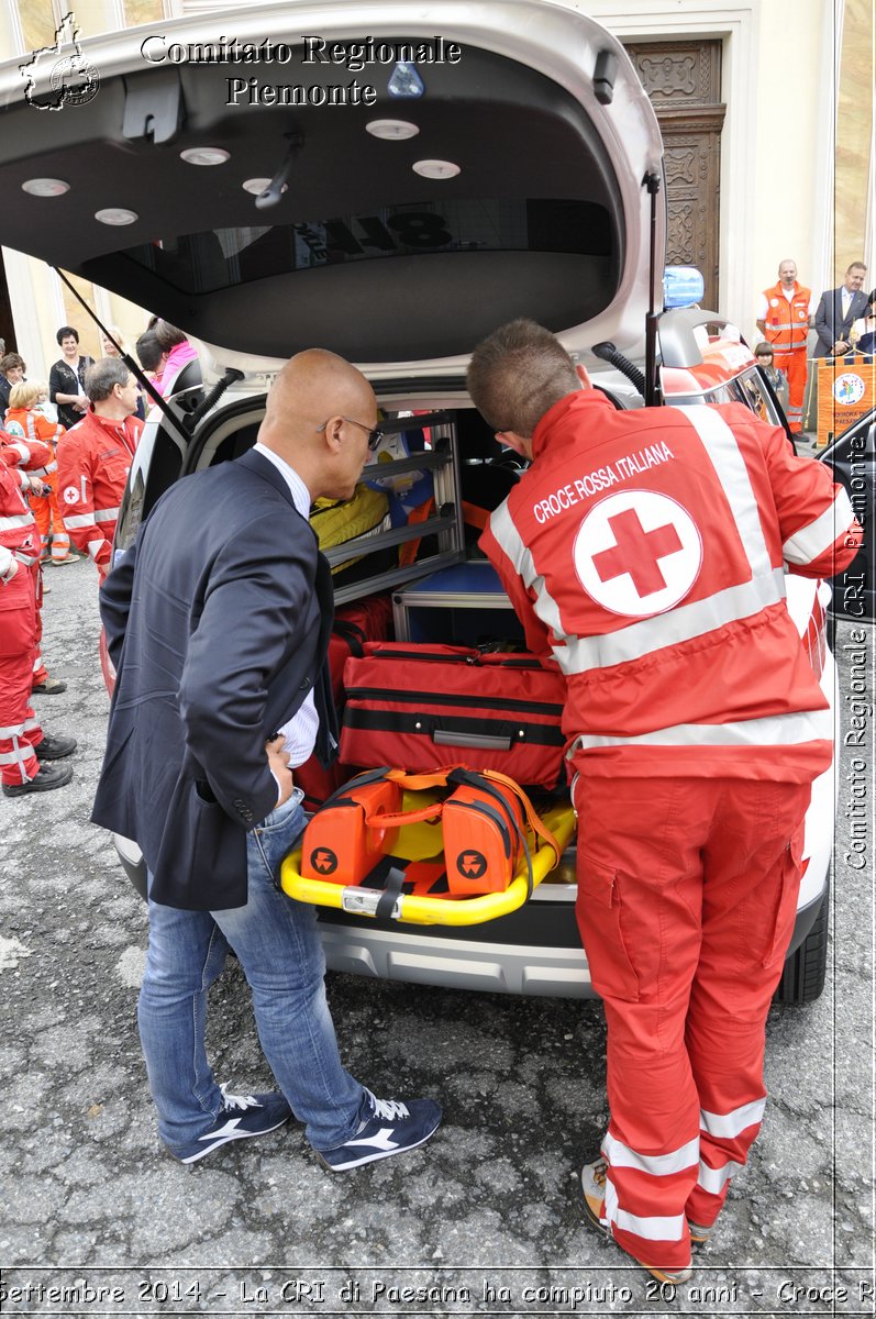 Paesana 21 Settembre 2014 - La CRI di Paesana ha compiuto 20 anni - Croce Rossa Italiana- Comitato Regionale del Piemonte