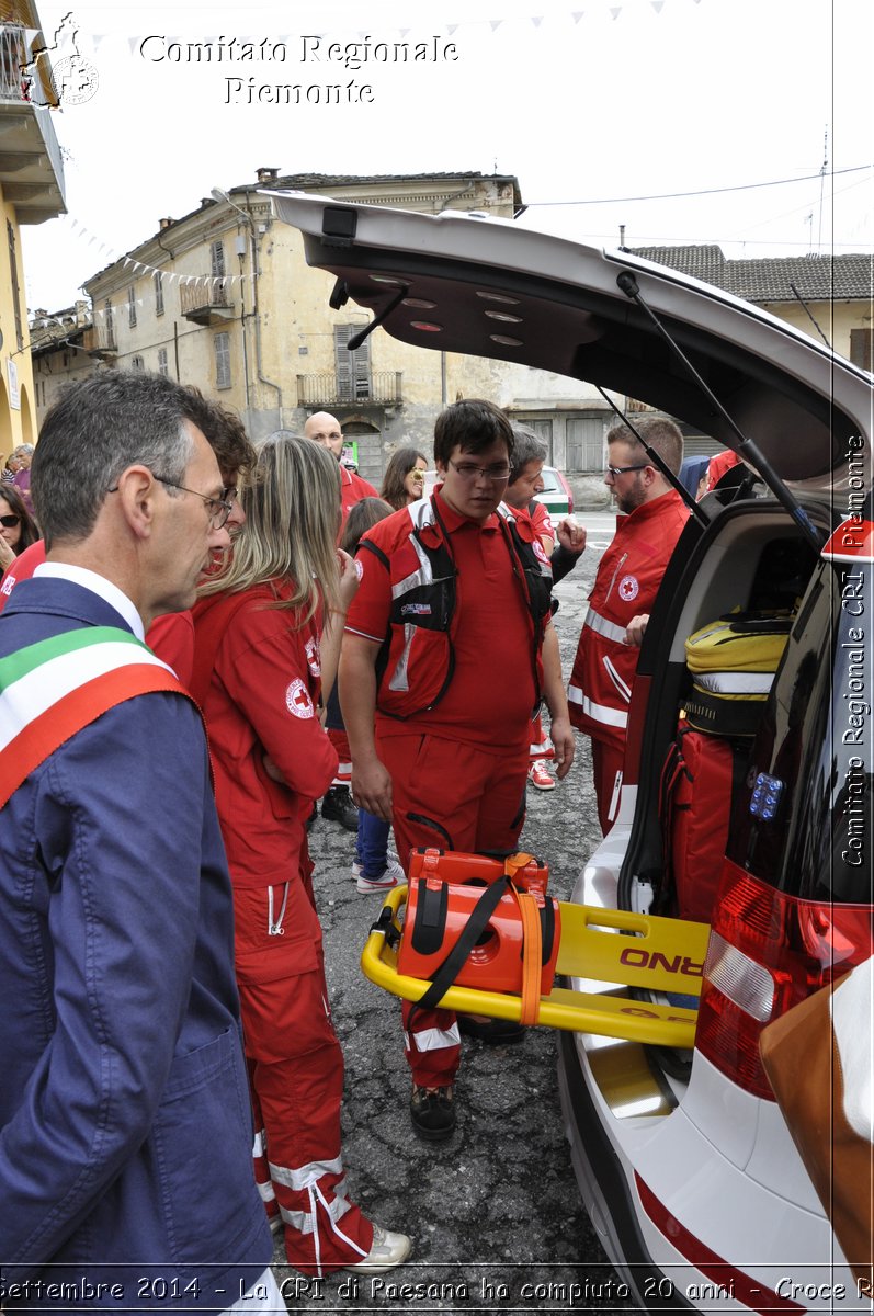 Paesana 21 Settembre 2014 - La CRI di Paesana ha compiuto 20 anni - Croce Rossa Italiana- Comitato Regionale del Piemonte