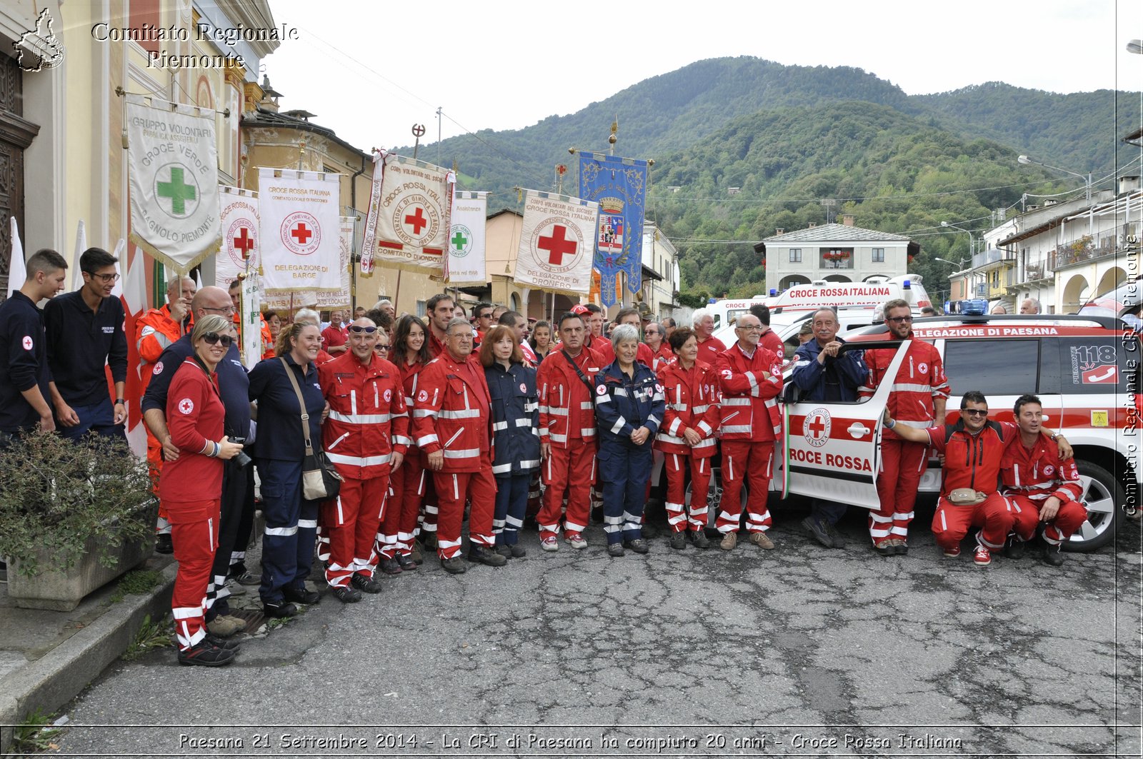 Paesana 21 Settembre 2014 - La CRI di Paesana ha compiuto 20 anni - Croce Rossa Italiana- Comitato Regionale del Piemonte