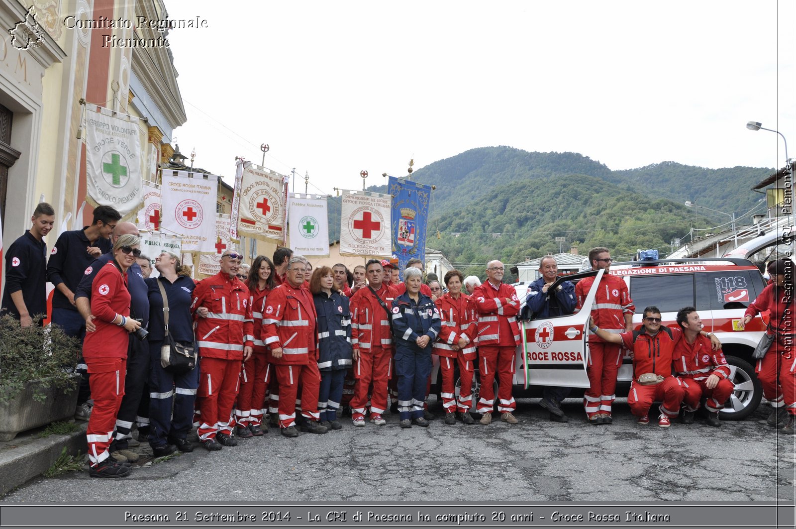 Paesana 21 Settembre 2014 - La CRI di Paesana ha compiuto 20 anni - Croce Rossa Italiana- Comitato Regionale del Piemonte