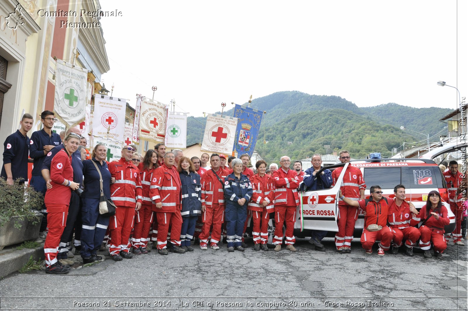 Paesana 21 Settembre 2014 - La CRI di Paesana ha compiuto 20 anni - Croce Rossa Italiana- Comitato Regionale del Piemonte