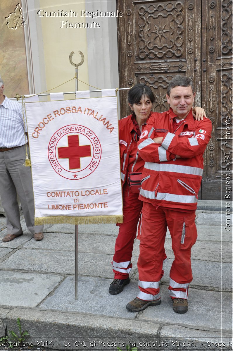 Paesana 21 Settembre 2014 - La CRI di Paesana ha compiuto 20 anni - Croce Rossa Italiana- Comitato Regionale del Piemonte