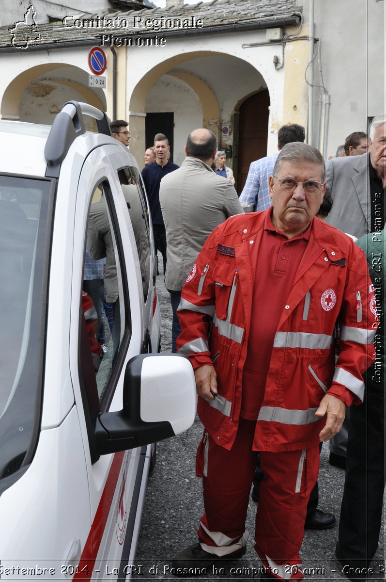 Paesana 21 Settembre 2014 - La CRI di Paesana ha compiuto 20 anni - Croce Rossa Italiana- Comitato Regionale del Piemonte