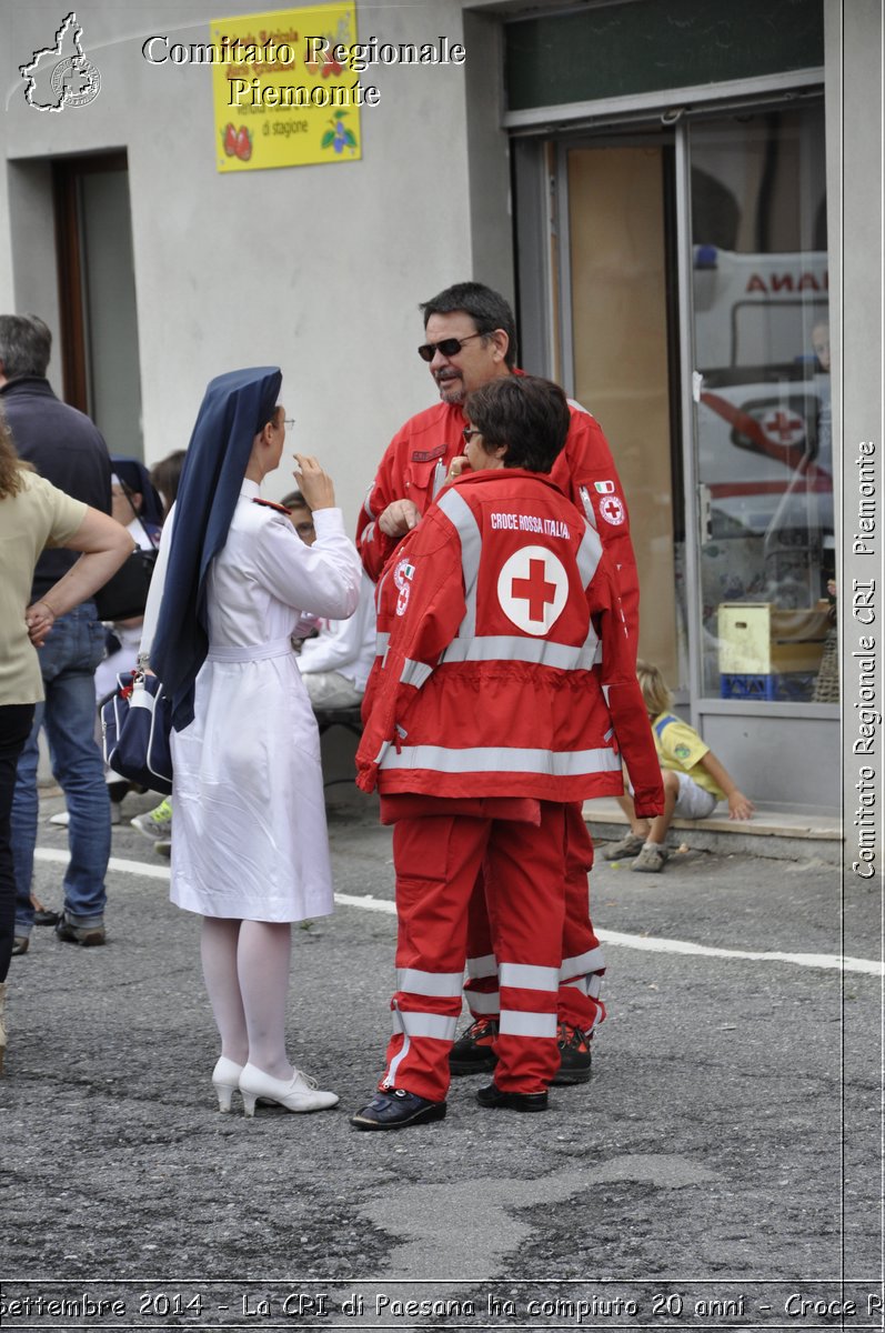 Paesana 21 Settembre 2014 - La CRI di Paesana ha compiuto 20 anni - Croce Rossa Italiana- Comitato Regionale del Piemonte