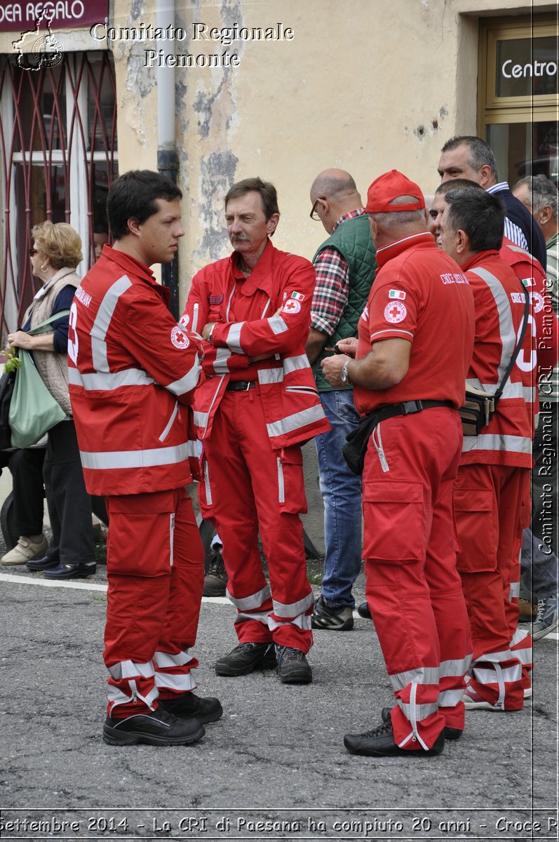 Paesana 21 Settembre 2014 - La CRI di Paesana ha compiuto 20 anni - Croce Rossa Italiana- Comitato Regionale del Piemonte