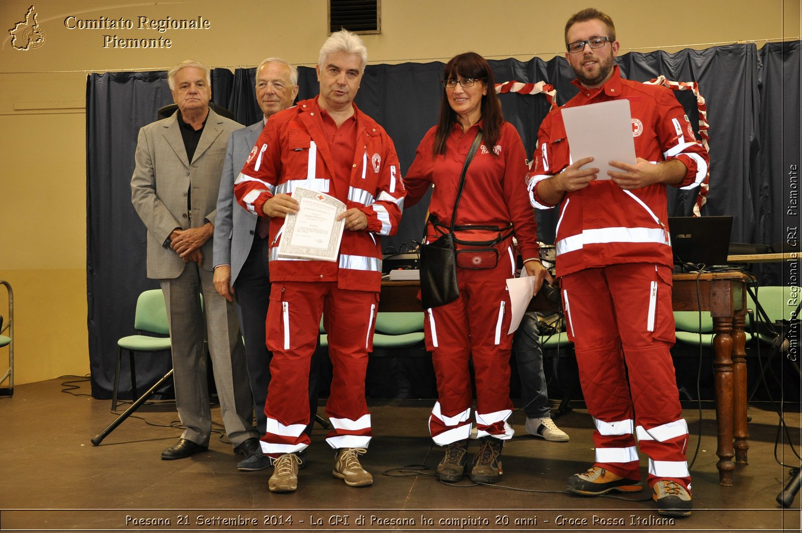 Paesana 21 Settembre 2014 - La CRI di Paesana ha compiuto 20 anni - Croce Rossa Italiana- Comitato Regionale del Piemonte