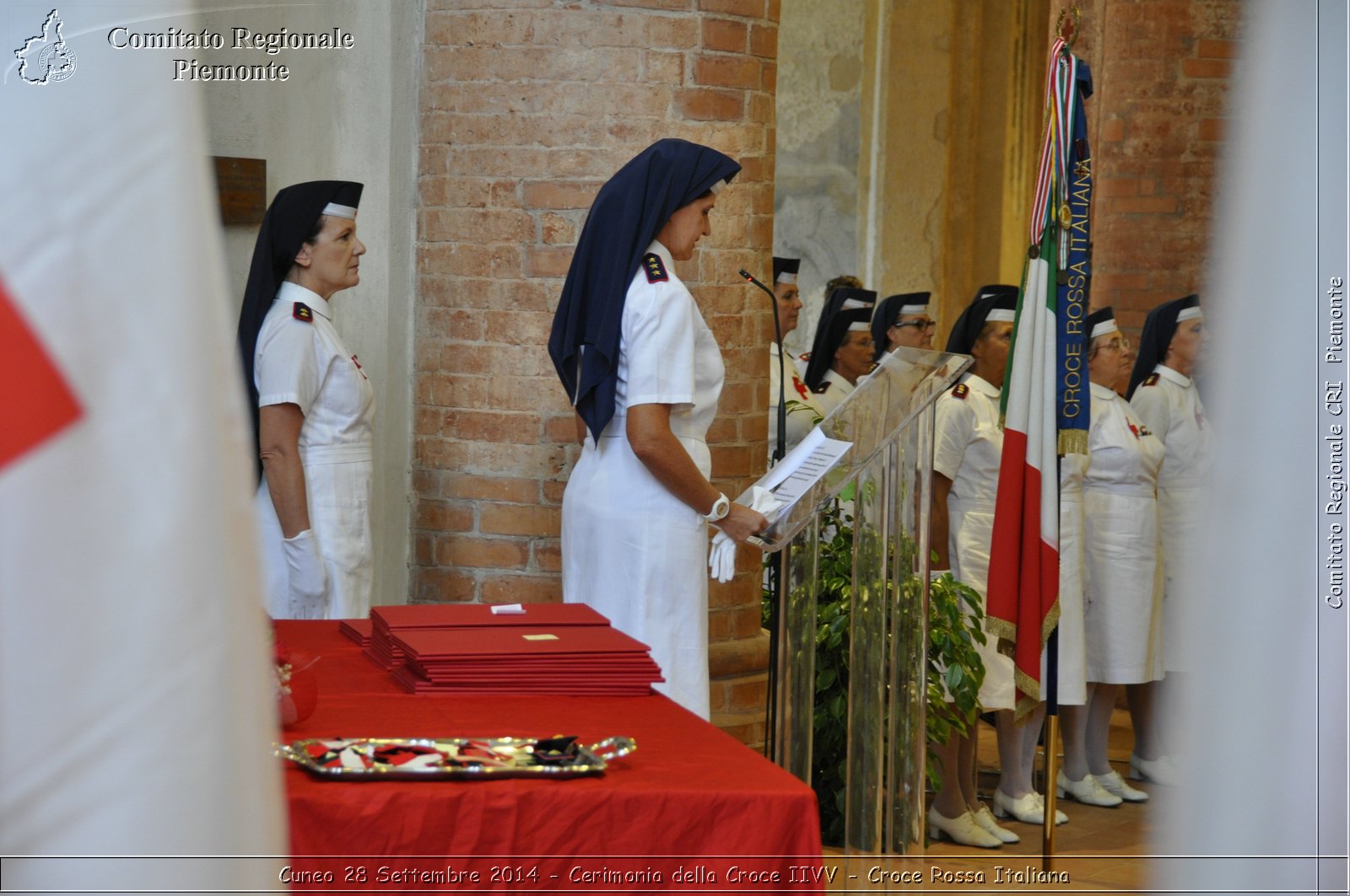 Cuneo 28 Settembre 2014 - Cerimonia della Croce IIVV - Croce Rossa Italiana- Comitato Regionale del Piemonte