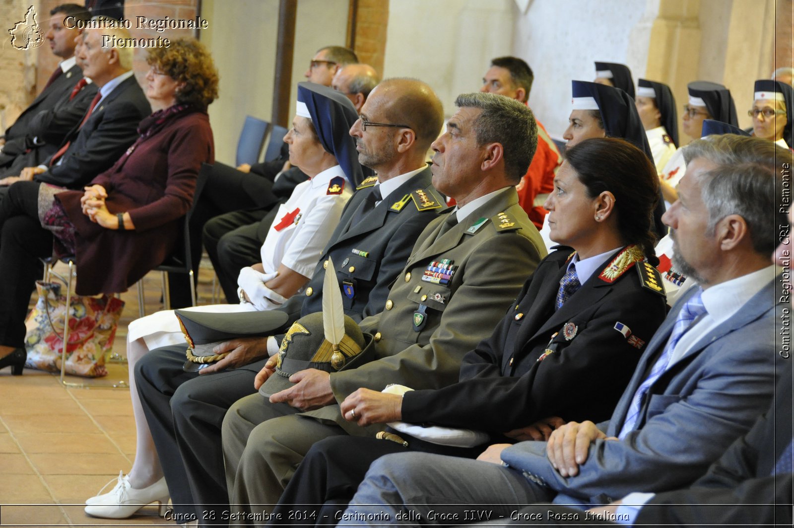 Cuneo 28 Settembre 2014 - Cerimonia della Croce IIVV - Croce Rossa Italiana- Comitato Regionale del Piemonte