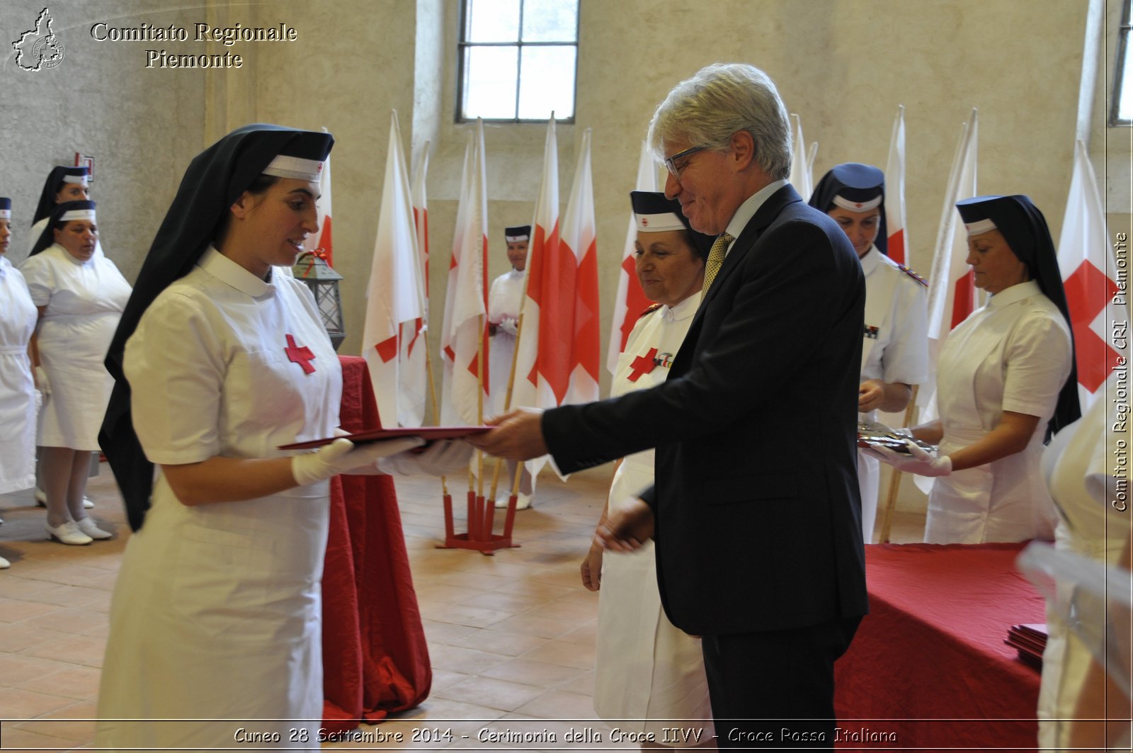 Cuneo 28 Settembre 2014 - Cerimonia della Croce IIVV - Croce Rossa Italiana- Comitato Regionale del Piemonte