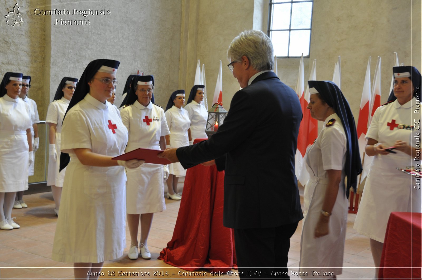 Cuneo 28 Settembre 2014 - Cerimonia della Croce IIVV - Croce Rossa Italiana- Comitato Regionale del Piemonte