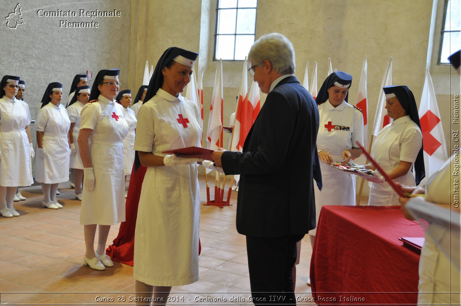 Cuneo 28 Settembre 2014 - Cerimonia della Croce IIVV - Croce Rossa Italiana- Comitato Regionale del Piemonte