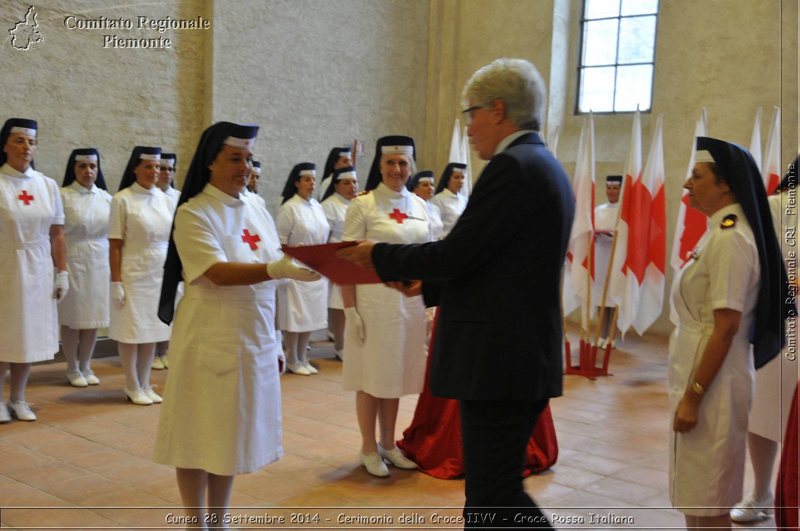 Cuneo 28 Settembre 2014 - Cerimonia della Croce IIVV - Croce Rossa Italiana- Comitato Regionale del Piemonte