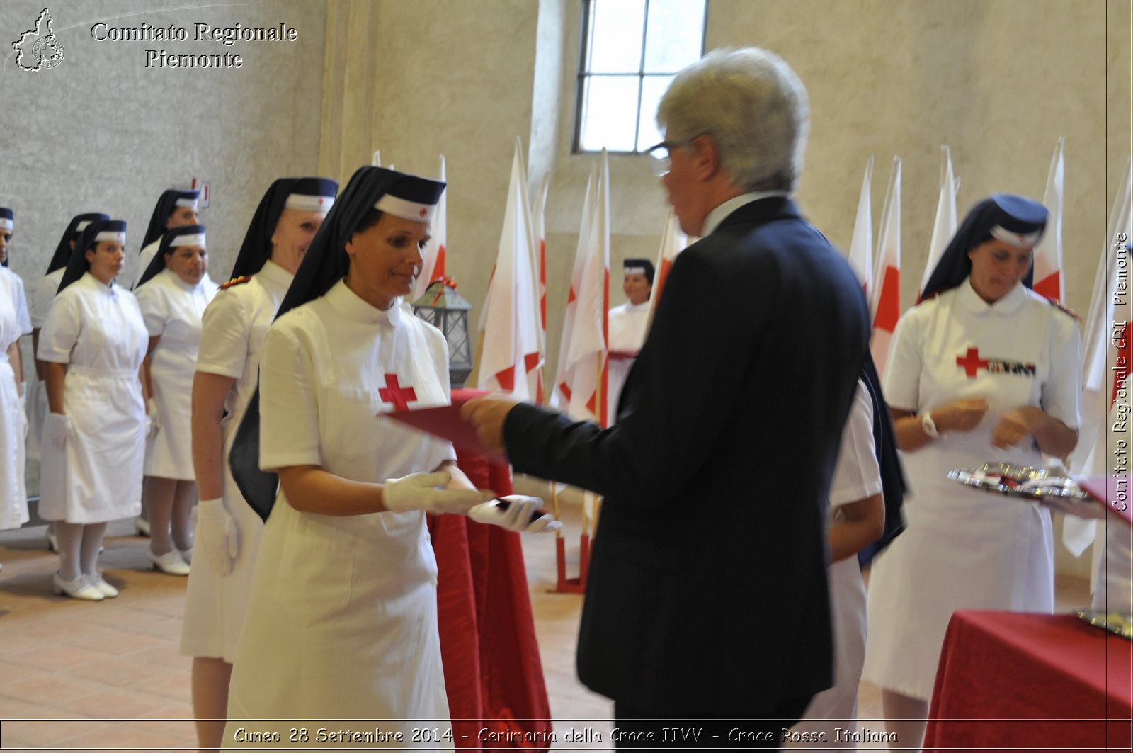 Cuneo 28 Settembre 2014 - Cerimonia della Croce IIVV - Croce Rossa Italiana- Comitato Regionale del Piemonte