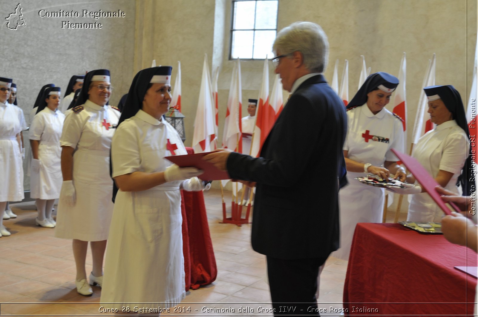 Cuneo 28 Settembre 2014 - Cerimonia della Croce IIVV - Croce Rossa Italiana- Comitato Regionale del Piemonte