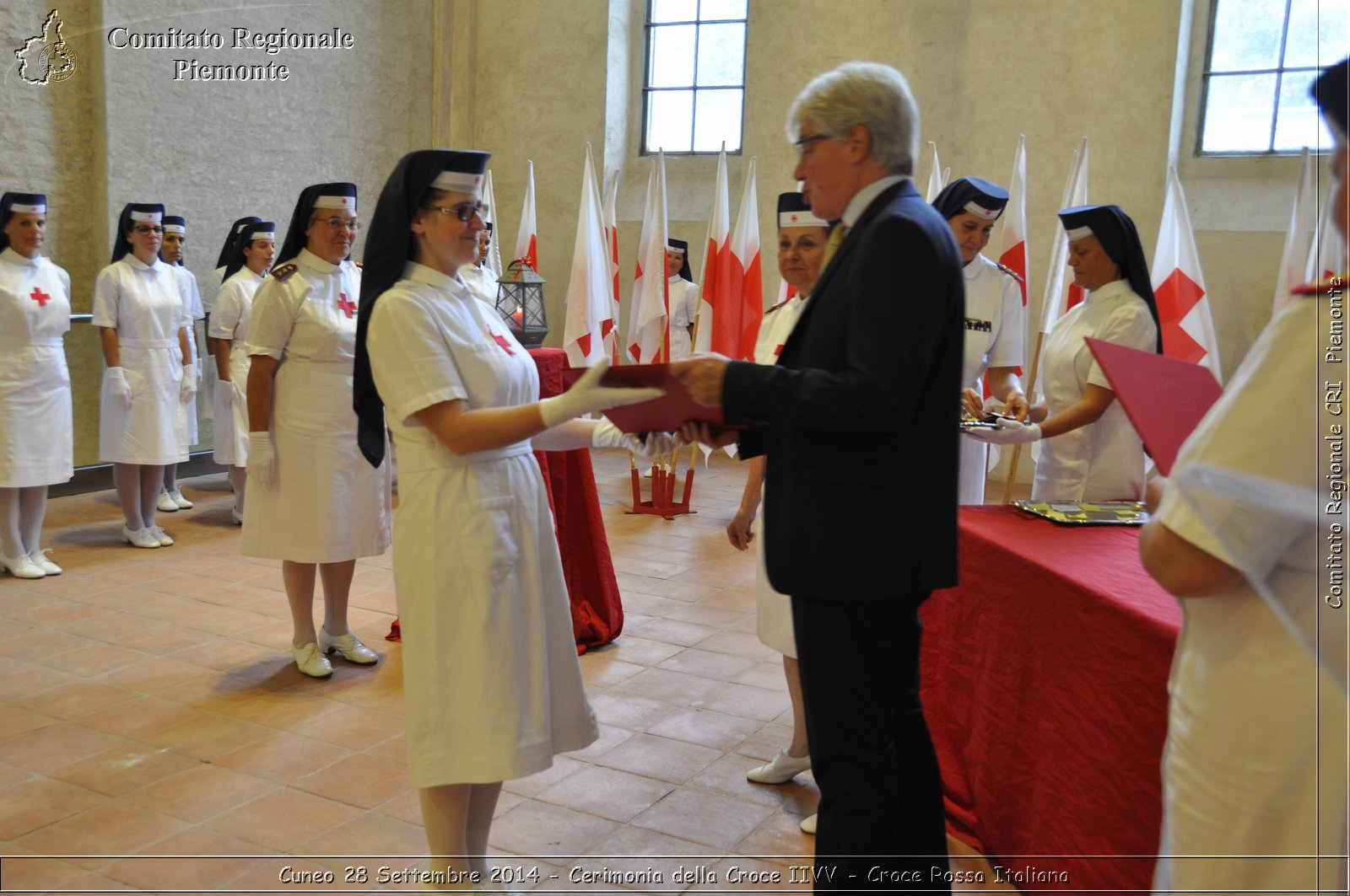 Cuneo 28 Settembre 2014 - Cerimonia della Croce IIVV - Croce Rossa Italiana- Comitato Regionale del Piemonte