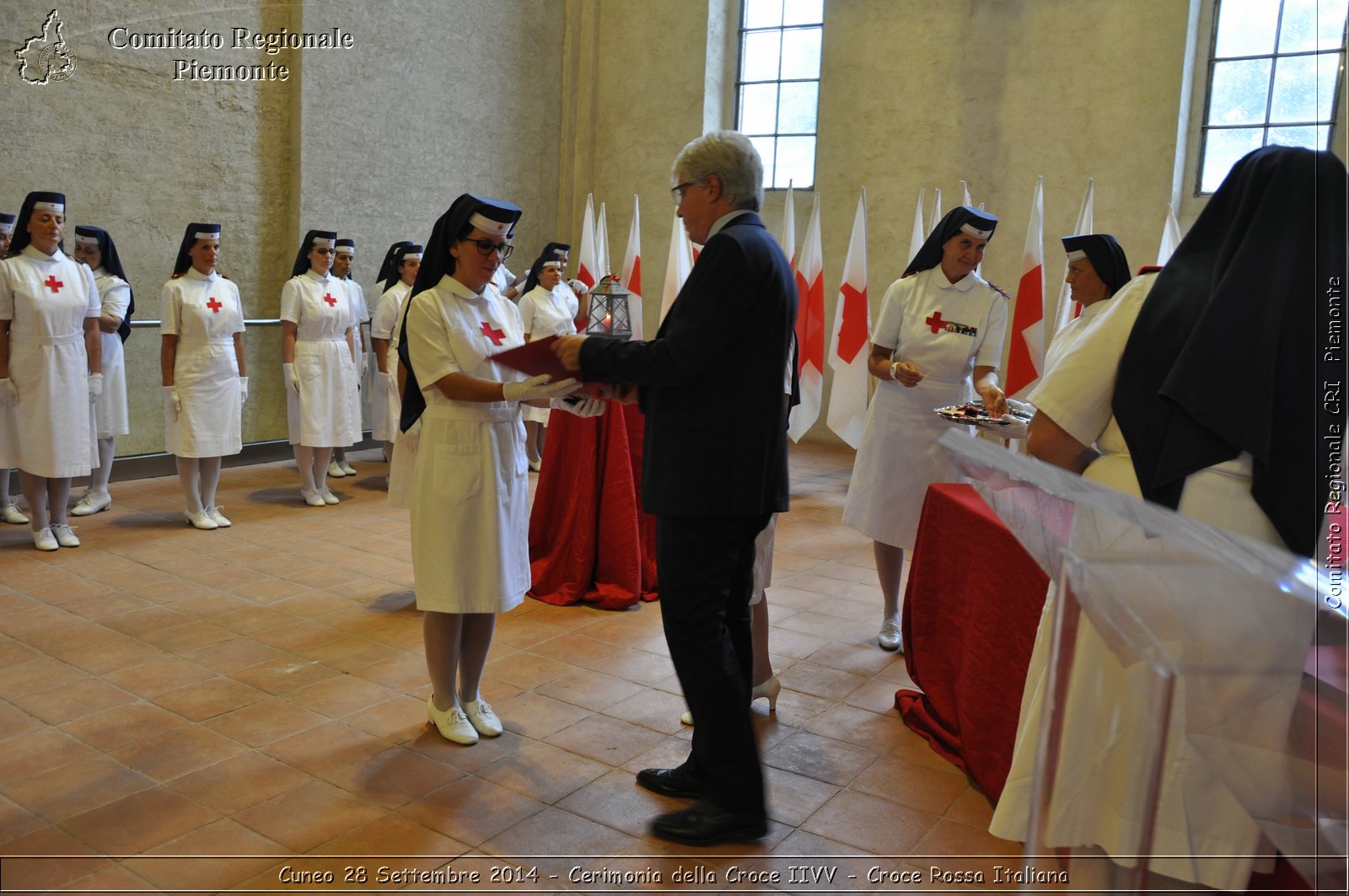 Cuneo 28 Settembre 2014 - Cerimonia della Croce IIVV - Croce Rossa Italiana- Comitato Regionale del Piemonte