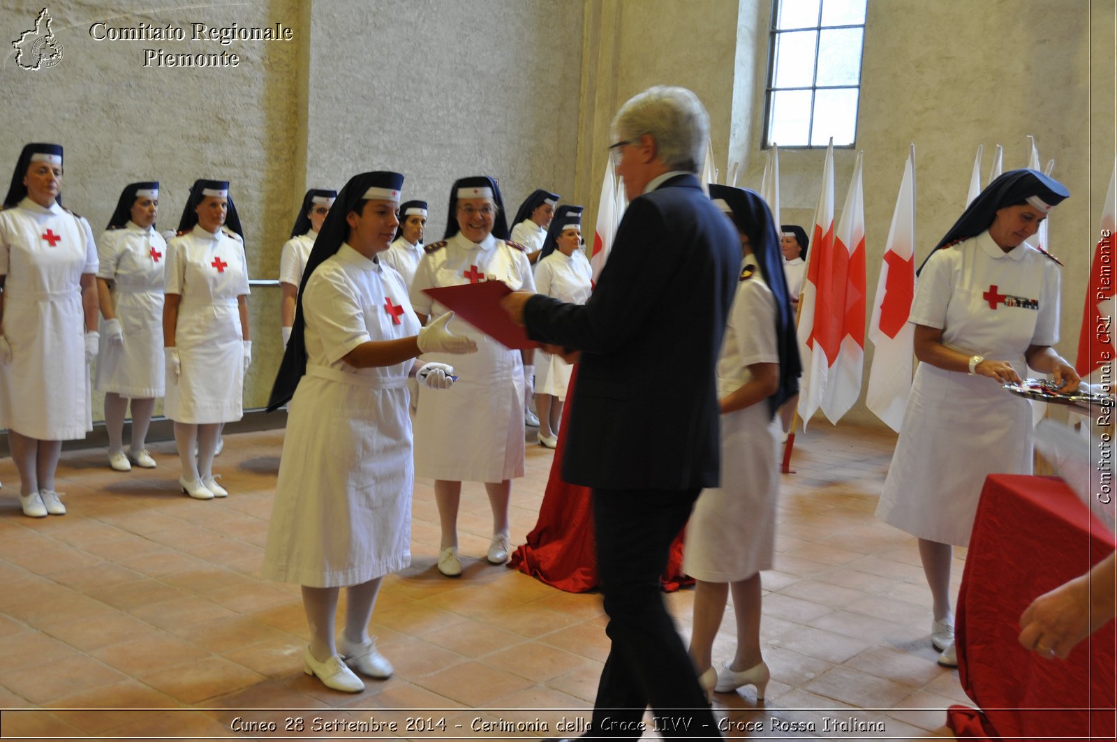 Cuneo 28 Settembre 2014 - Cerimonia della Croce IIVV - Croce Rossa Italiana- Comitato Regionale del Piemonte