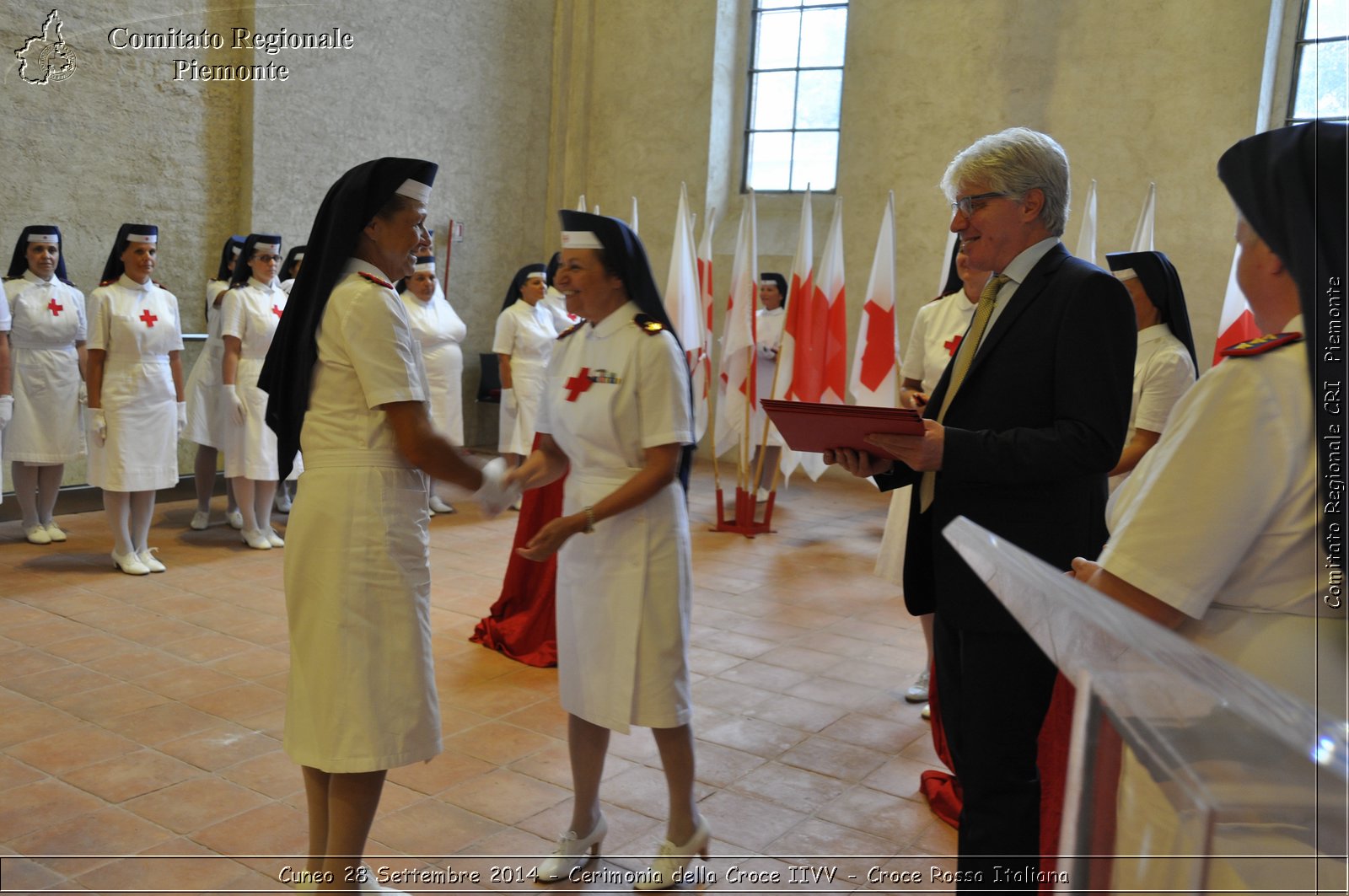 Cuneo 28 Settembre 2014 - Cerimonia della Croce IIVV - Croce Rossa Italiana- Comitato Regionale del Piemonte