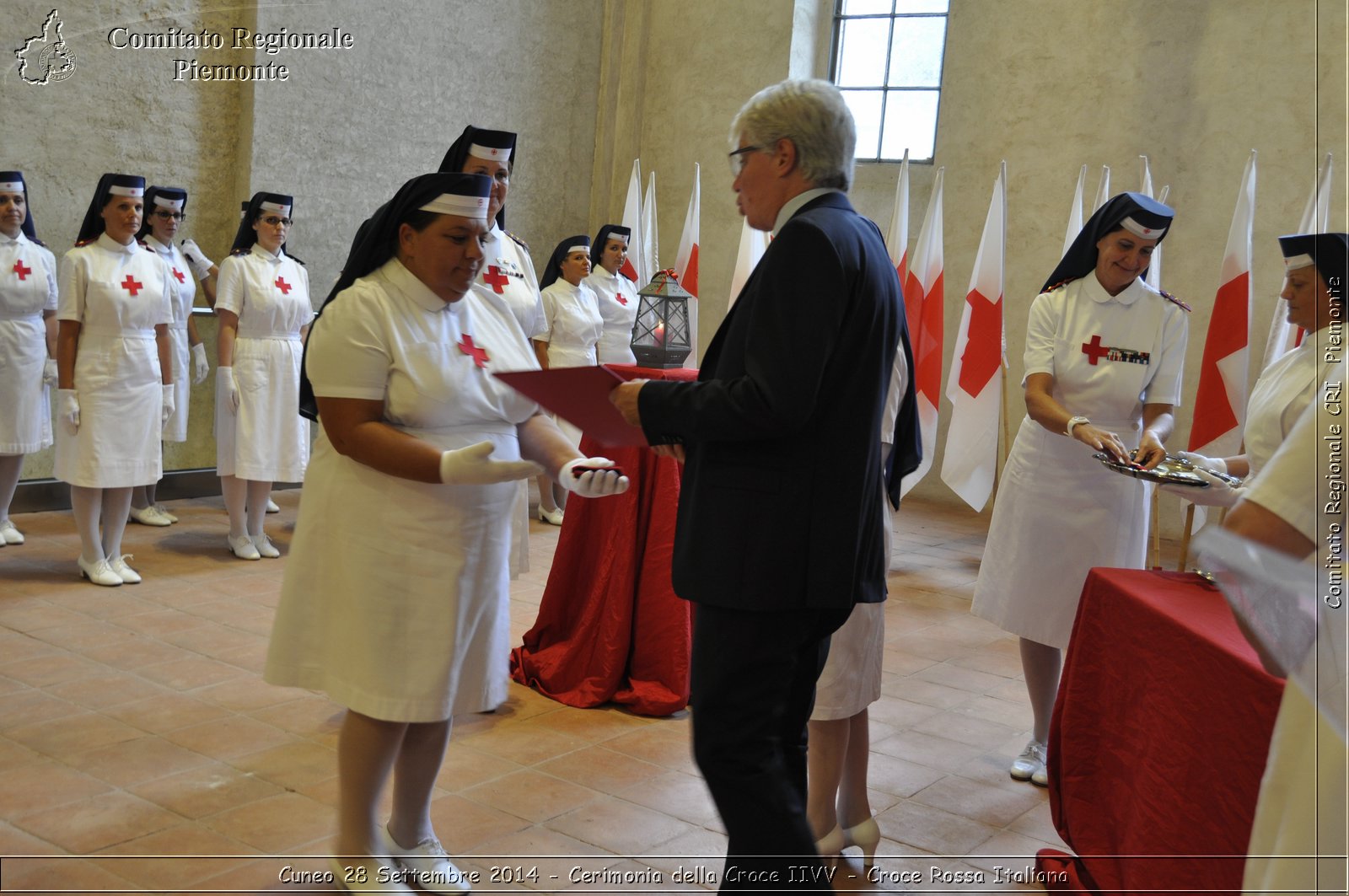 Cuneo 28 Settembre 2014 - Cerimonia della Croce IIVV - Croce Rossa Italiana- Comitato Regionale del Piemonte