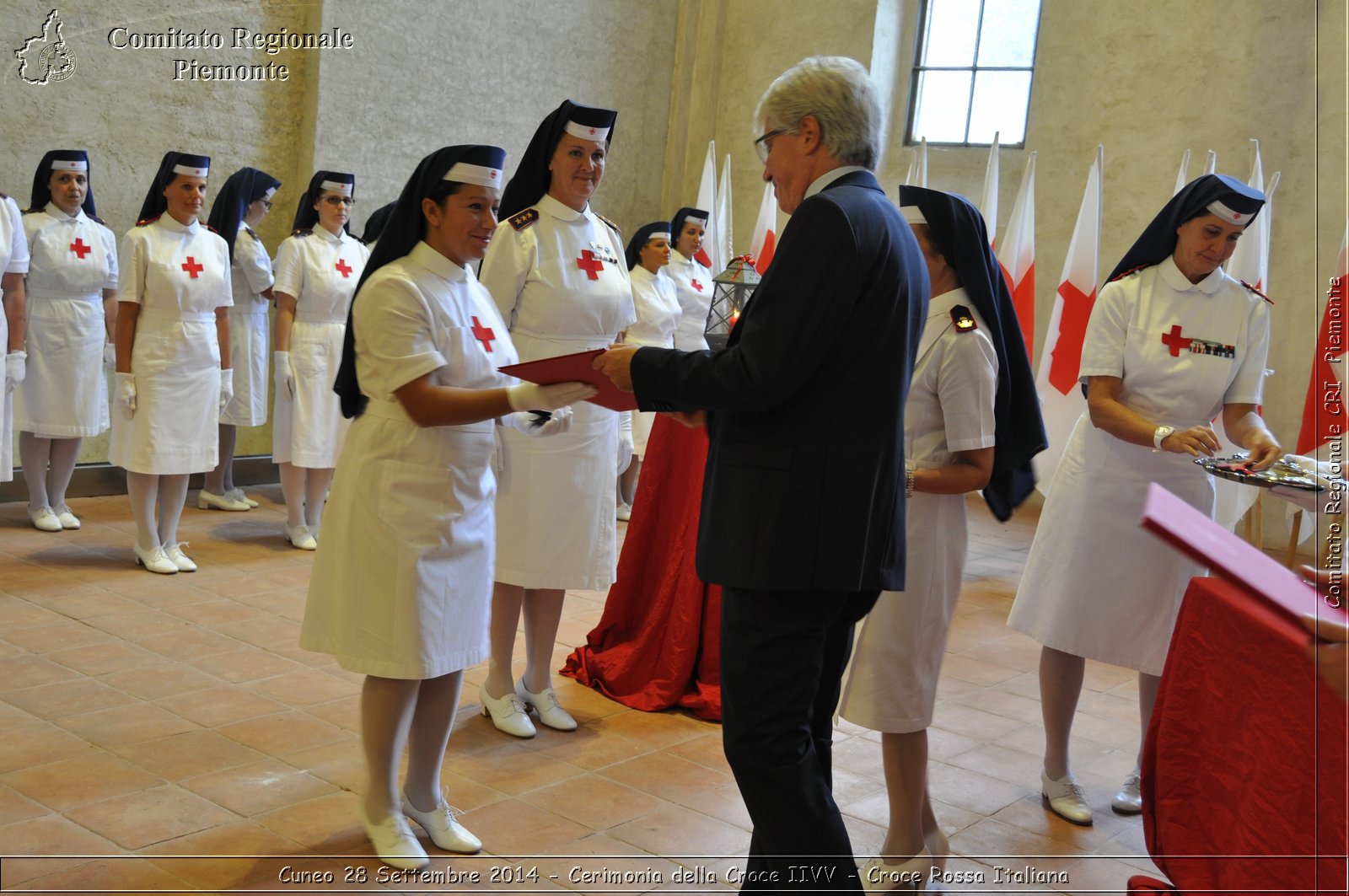 Cuneo 28 Settembre 2014 - Cerimonia della Croce IIVV - Croce Rossa Italiana- Comitato Regionale del Piemonte